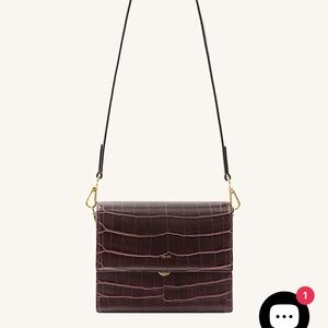 JW PEI Brown Mini Flap Crossbody